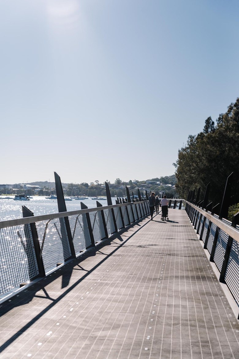 warners bay foreshore shared pathway lake macquarie