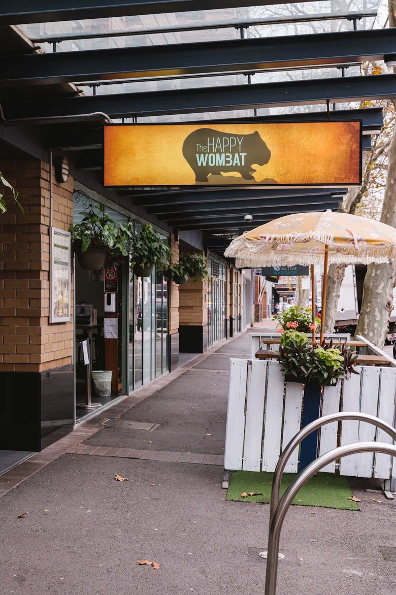 the happy wombat restaurant cafe bar hunter st newcastle native inspired menu