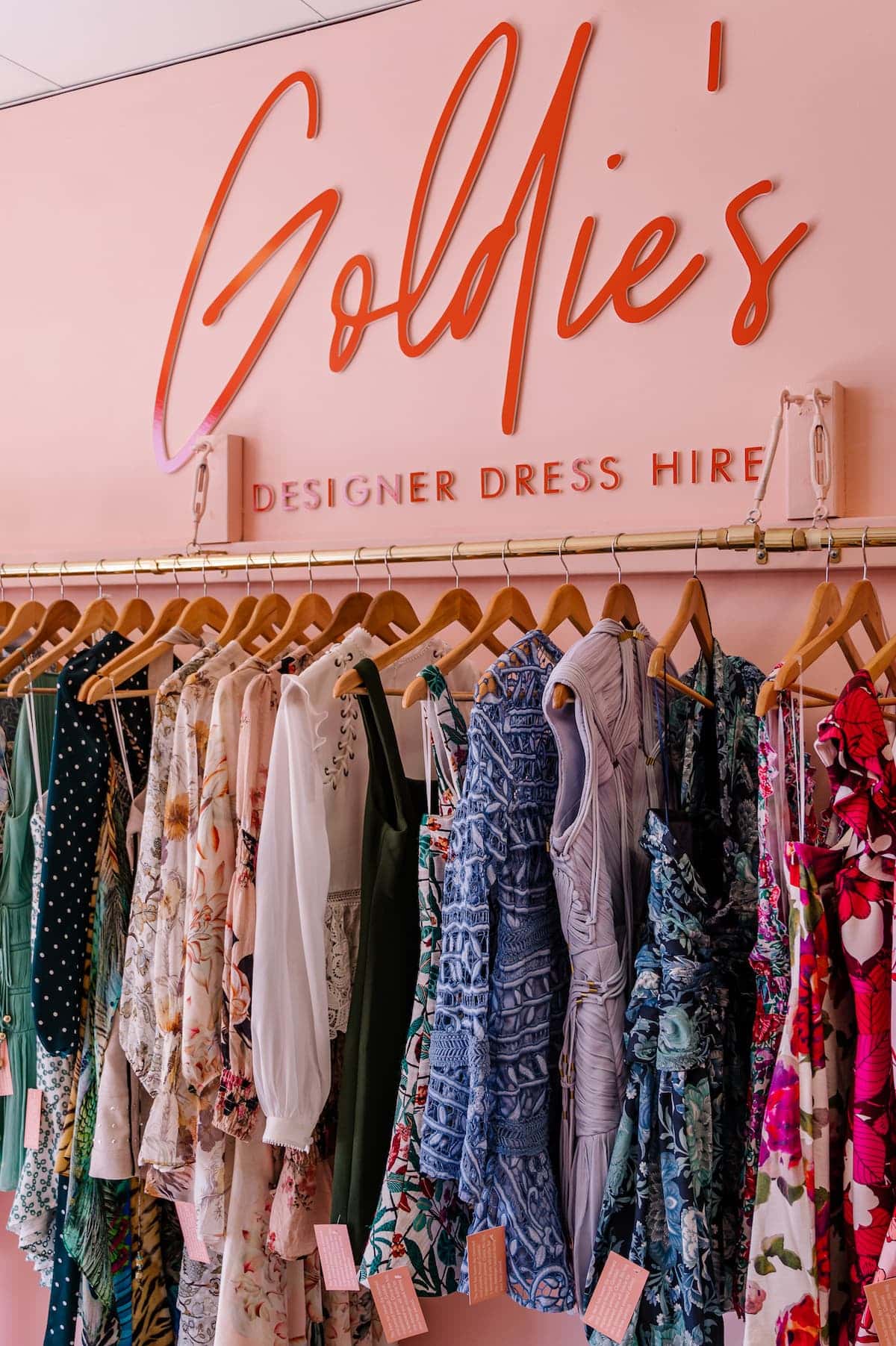 goldie's designer dress hire Rachel Gilbert