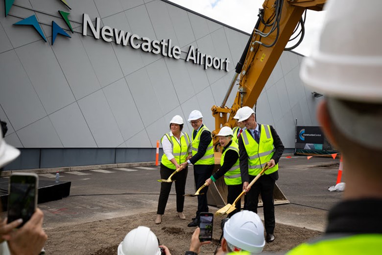 newcastle airport terminal expansion underway