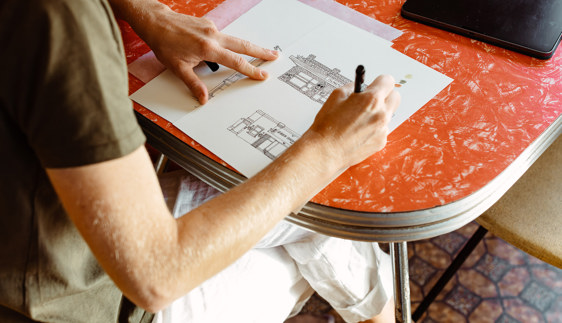 flo and mil architectural illustrations newcastle nsw
