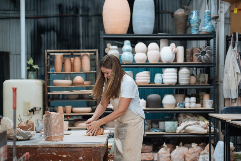 meet jacquie garcia leiluca ceramics olive tree market civic park newcastle nsw