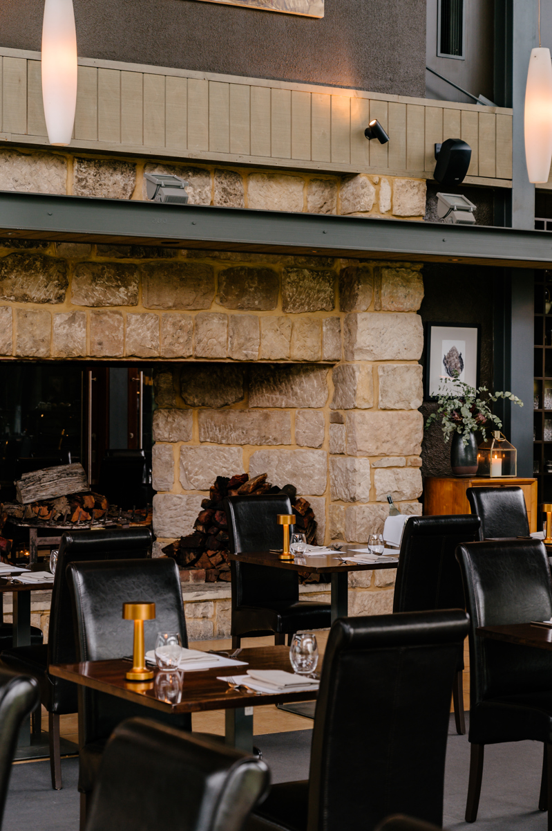hunter valley restaurant with fireplace