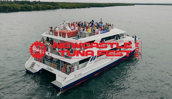Newcastle Tuna Festival onboard MV Calmer
